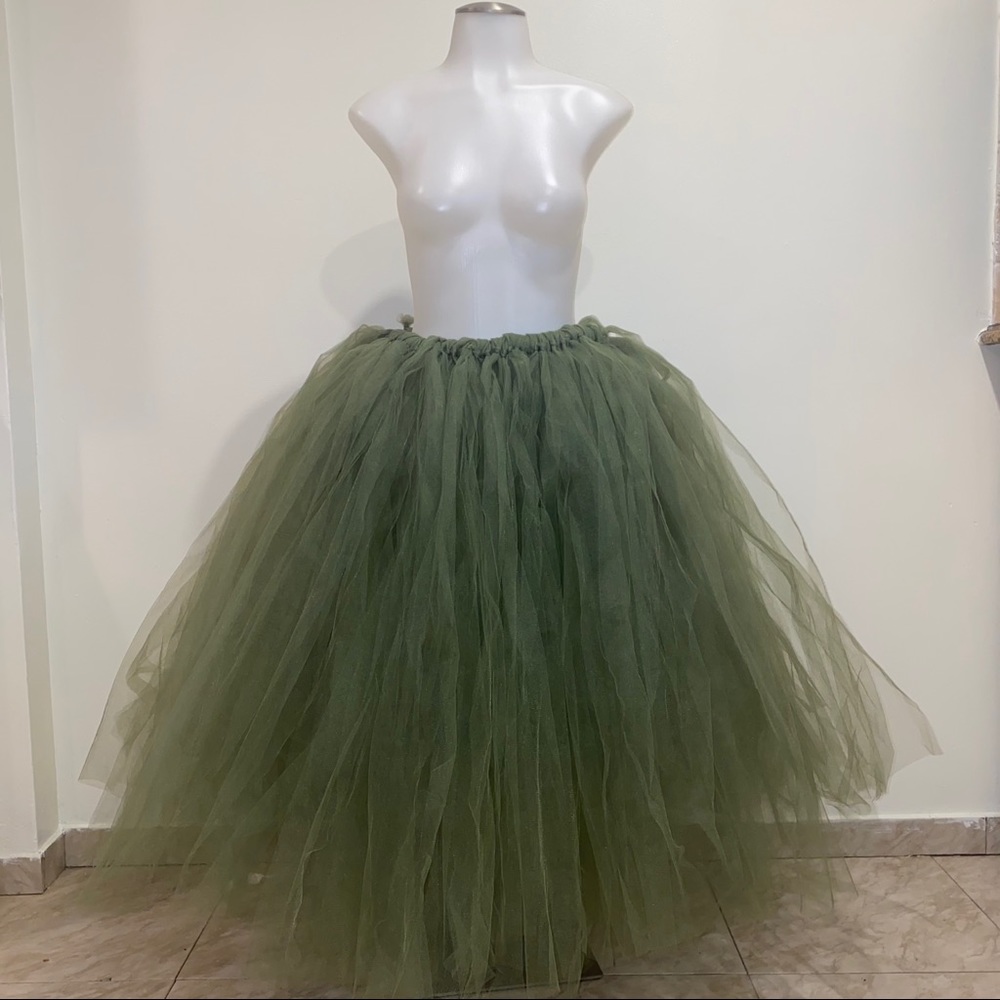 Army Green Tutu Tulle Skirt